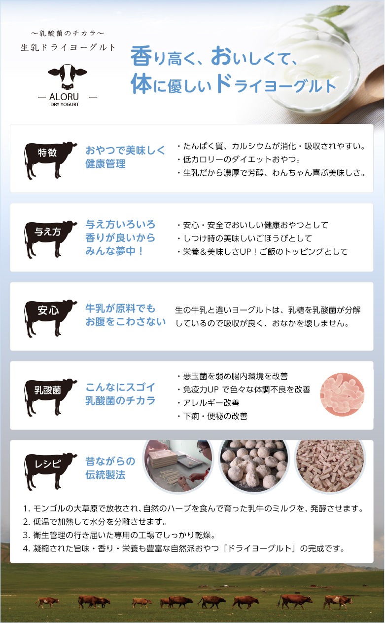 【メール便可】乳酸菌おやつ アロル 生乳ドライヨーグルト スティック 35g ALORU【犬/おやつ/乳酸菌/】