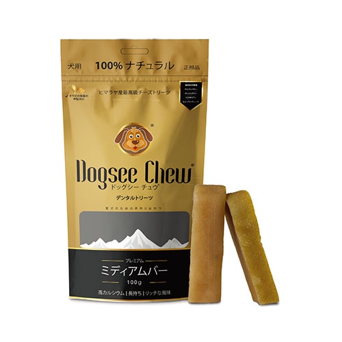 ヒマラヤ産 最高級チーズ<br>『ドッグシーチュウ』 ミディアムバー 100g<br>Dogsee ドッグシー チュー 【犬/おやつ/チーズ】 犬のおやつ チーズ デンタルケア 犬用ガム ガム 犬用