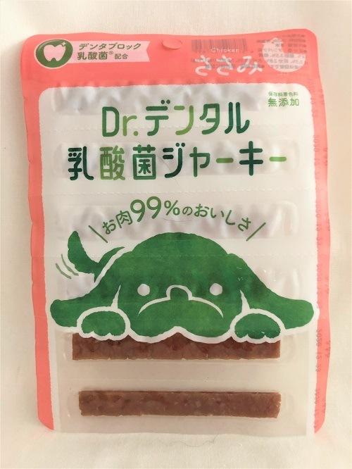 【メール便可】お口の健康維持をサポート Dr.デンタル 乳酸菌ジャーキー ささみ 6本入り【犬/無添加/ハミガキ/ジャーキー】