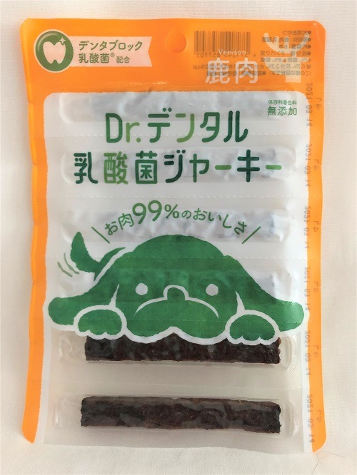 【メール便可】お口の健康維持をサポート Dr.デンタル 乳酸菌ジャーキー 鹿肉 6本入り【犬/無添加/ハミガキ/ジャーキー】
