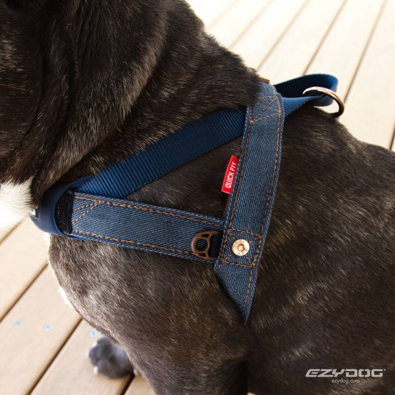 EZY DOG プレミアム デニム コレクション クイックハーネス XLサイズ イージードッグ【犬/ハーネス/胴輪/犬用/】