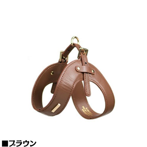 エレガントで機能的なハーネス HIGH5DOGS レザーバックルハーネス S-Mサイズ 全2色 【犬/胴輪/革】
