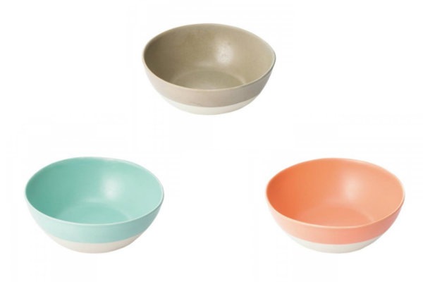 シンプルなツートーンが美しい FAD plus ファッドプラス ツートーン・フードボウル Sサイズ 【全3色】 【猫/犬/お皿/おしゃれ】