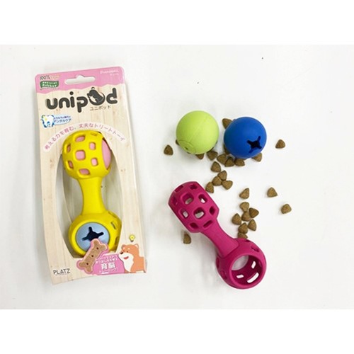 知育遊びができる プラッツ unipod ダンベル 全2色 【犬/おもちゃ/ボール】