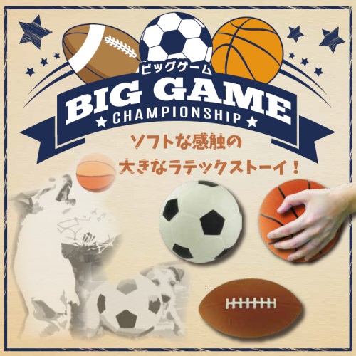ソフトな感触 プラッツ BIG GAME ビッグゲーム 全3種 【犬/おもちゃ/ボール】