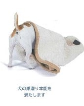 3通りに使えるマルチブランケット TALL TAILS トール・テイルズ 3in1ブランケット クリーム&タン Mサイズ【犬/ブランケット/マット/クッション】