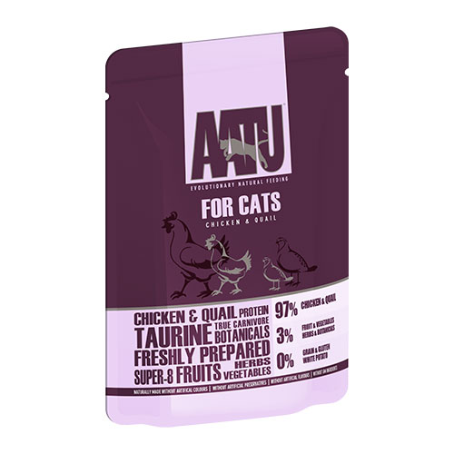 グレインフリー AATU アートゥー キャット サーモン、チキン & エビ 85g ウェット 総合栄養食 【猫/キャットフード/穀物フリー】