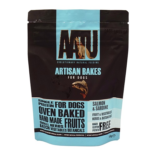 ハンドメイドビスケット AATU アートゥー アルチザンベイクス サーモン&サーディン 150g 【犬/ドッグード/穀物フリー】