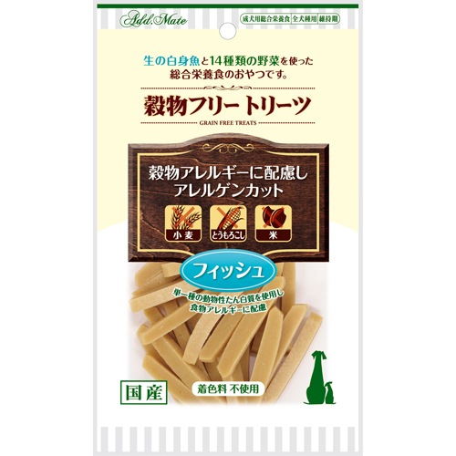 【メール便対応可】総合栄食トリーツ アドメイト 穀物フリートリーツ フィッシュ 60g【犬/おやつ/アレルギー/穀類】