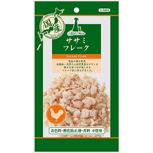 【メール便対応可】素材を活かしたトリーツ 国産 アドメイト 素材トリーツ ササミフレーク 60g【犬/おやつ/国産/】