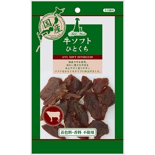 【メール便対応可】素材を活かしたトリーツ 国産 アドメイト 素材トリーツ 牛ソフトひとくち 50g【犬/おやつ/国産/】
