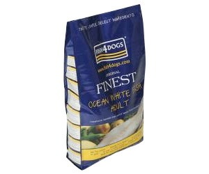 【多くの魚を使用しているペットフード】 フィッシュ4ドッグ オーシャンホワイトフィッシュ シニア犬 3kg 【犬/ドックフード/魚/無添加/穀物不使用/シニア犬】