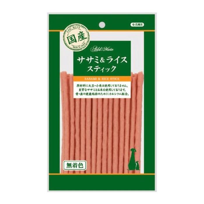 【メール便対応可】素材を活かしたトリーツ 国産 アドメイト 素材トリーツ ササミ&ライス スティック 110g【犬/おやつ/国産/】