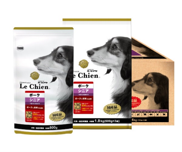 シニア犬のための総合栄養食 プロステージ ドッグフード ポーク&ライス 小粒タイプ シニア 6kg(750g×8) ドッグフード