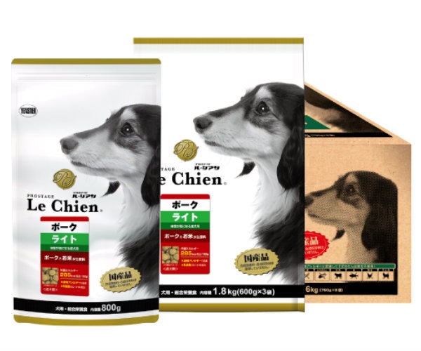 愛犬に体系維持に プロステージ ドッグフード ポーク&ライス 小粒タイプ ライト 6kg(750g×8) 【犬/ドッグフード/国産/ダイエット】