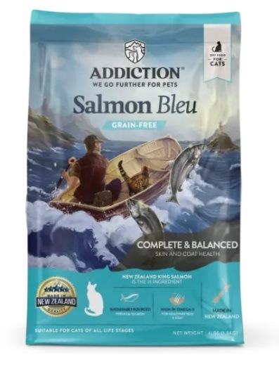 グレインフリーフード Addiction アディクション ドライ サーモンブルー 1.8kgキャットフード 【猫/アレルギー/皮膚/被毛/穀物フリー】