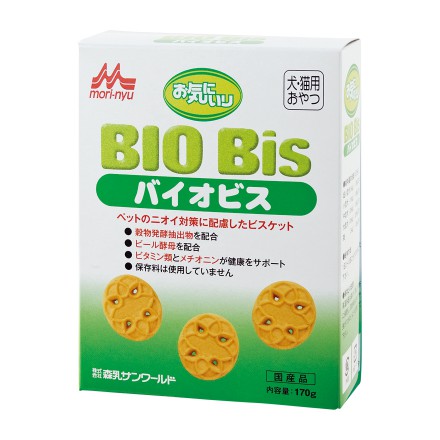 ペットのニオイ対策に配慮 森乳 ワンラック お気にいり バイオビス 170g【おやつ/犬/ビスケット/国産】