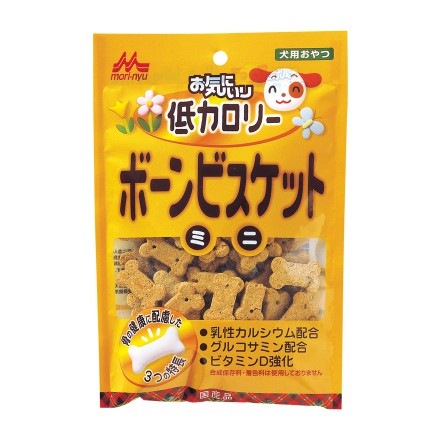 【メール便対応可】1個当り6kcal 森乳 ワンラック お気にいり 低カロリー ボーンビスケットミニ 100g 【おやつ/犬/ビスケット/国産/ダイエット】
