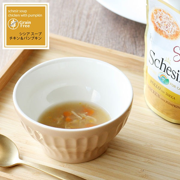 猫用スープ シシアキャット グレインフリースープ チキン&パンプキン 85g Schesir 【猫/スープ/自然素材/水分補給】