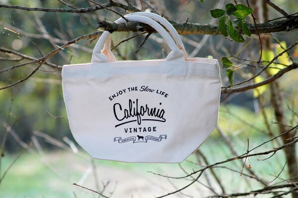 【あす楽】【メール便対応可】愛犬とのお散歩・普段使いにもCalifornia Vintage カリフォルニアヴィンテージコットンバッグ【犬/お散歩/バッグ/ウンチバッグ】