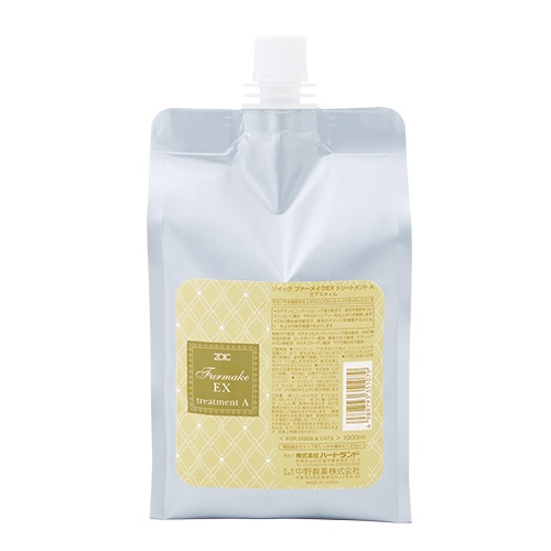 今までにないワンランク上の感動の仕上がり ゾイック ファーメイクEX トリートメント A 1000ml 【犬/シャンプー/プロ仕様】