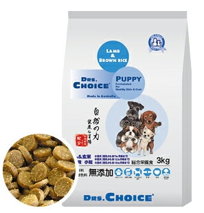 仔犬にやさしいドッグフード Drs. Choice ドクターズチョイス ドッグフード パピー 子犬用 ラム&玄米 小粒 1kg 【犬/子犬/ふやかし】