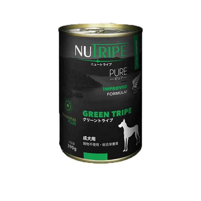 愛犬が泣いて喜ぶ!食いつきが断然違います ニュートライプ ピュア グリーントライプ 390g 【犬/ウェットフード/アレルギー】