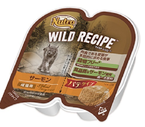 少量使いきりタイプ ニュートロ キャット ワイルドレシピ 成猫用 サーモン 75g なめらか パテタイプ トレイ 【キャットフード/成猫/ウェットフード】