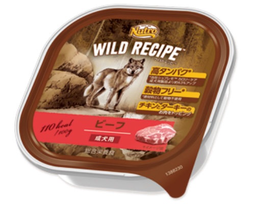 ニュートロ ワイルド レシピ ウェットフード ビーフ 成犬用 100g トレイタイプ【ドッグフード/穀物フリー/アレルギー/自然素材/】