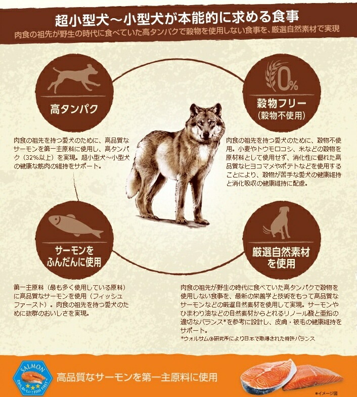 正規品 ニュートロ ナチュラルチョイス ワイルド レシピ 超小型犬~小型犬用 成犬用 サーモン 2kg【ドッグフード/穀物フリー/アレルギー/自然素材/】