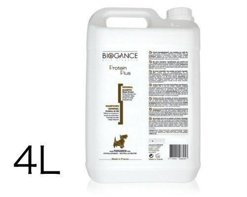 【送料無料】【大容量】しっとりと艶やかな仕上がり BIOGANCE バイオガンス プロテインプラス シャンプー 4L 【犬/シャンプー/低刺激】