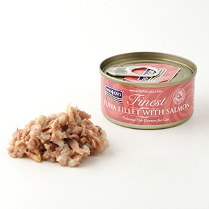【ケース販売】添加物不使用 フィッシュ4キャット ツナ&サーモン 70g×10 【猫/キャットフード/魚/無添加/穀物不使用/ウェットフード】