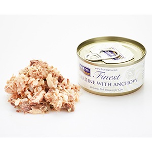 【ケース販売】添加物不使用 フィッシュ4キャット イワシ&アンチョビ 70g×10 【猫/キャットフード/魚/無添加/穀物不使用/ウェットフード】
