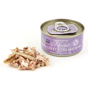 【ケース販売】添加物不使用 フィッシュ4キャット ツナ&アンチョビ70g×10 【猫/キャットフード/魚/無添加/穀物不使用/ウェットフード】