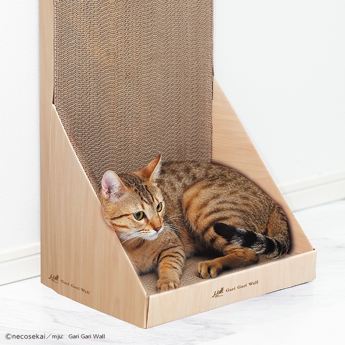愛猫専用の爪とぎ mju ガリガリウォール スクラッチャー インテリア 全3色【猫/爪とぎ/ストレス/子猫】