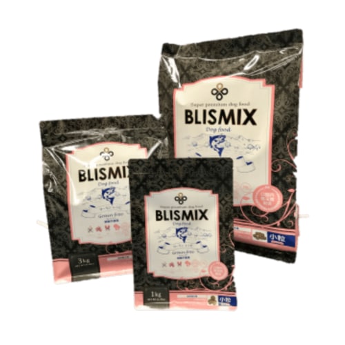 ブリスミックス グレインフリー サーモン 小粒 3kg ドッグフード【全犬種/全年齢/犬用/犬/健康管理/健康/体調管理/ドライドッグフード/ペットフード/免疫力/免疫/乳酸菌/アガリクス/人工添加物不使用】