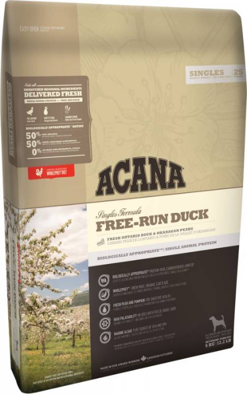 正規品 ACANA アカナ フリーランダック 11.4kg アレルギー用 ドッグフード【アレルギー/犬/餌】