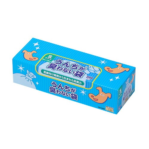 【ペット用 マナー袋】驚異的な防臭力を持った素材 うんちが臭わない袋 BOS ペット用 Sサイズ 200枚入り 【ペット用 /マナー袋/猫/うんち/犬】
