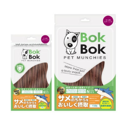【メール便対応可】サメ肉を細かく砕いて焼き上げたスティックタイプ BOKBOK ボクボク サメ肉 スティック 50g 【犬/おやつ/魚/関節/皮膚】
