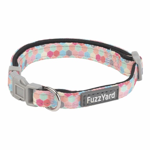 【メール便対応可】ネオプレンを使用 FuzzYard カラー 首輪 HIVE 25mm Mサイズ【犬/首輪/おしゃれ/丈夫】