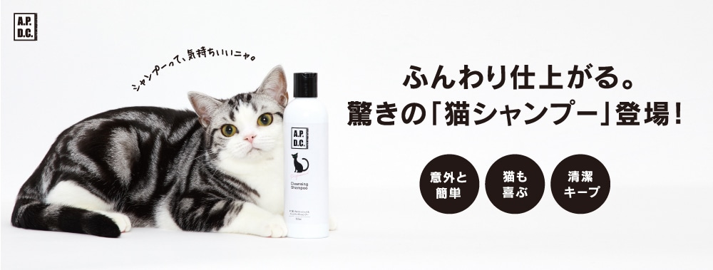 猫にもシャンプー習慣を A.P.D.C. 猫用 プロフェッショナル ベーシックシャンプー 2L 【猫/シャンプー】