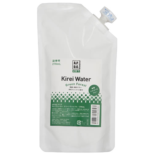 99.9%強力除菌 A.P.C.D.クリアキレイウォーター グリーンフォレスト 270ml 詰替え用【ペット/匂い/消臭/殺菌】