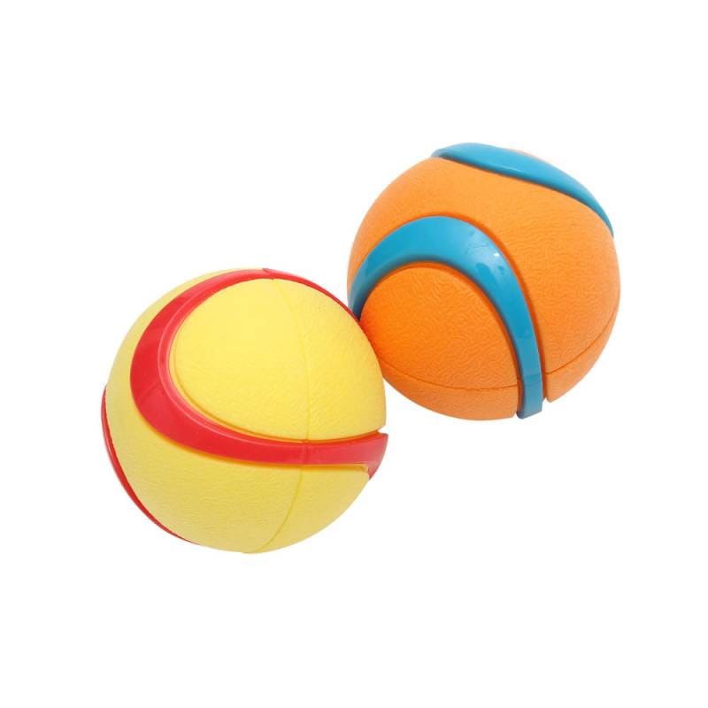軽くて丈夫な発泡ゴムでできた ループハウンズプラス デュアルカラーボール 全2色 ROOP 【犬/おもちゃ/歯磨き】