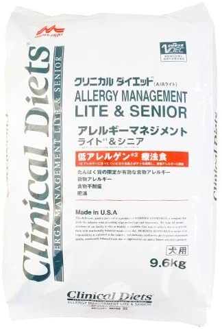 療法食 クリニカルダイエット 犬用 アレルギーマネジメント(ライト&シニア) 9.6kg 森乳【/療法食/ドッグフード/犬】