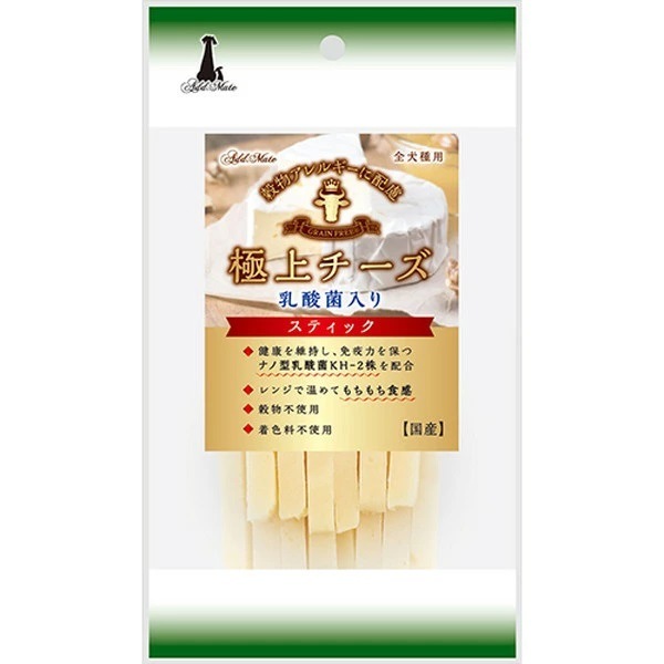 【メール便対応可 アドメイト 極上チーズ 乳酸菌入り スティック80g 国産【犬/おやつ/国産/】