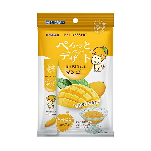 【メール便対応可】デザートピューレ フォーキャンス ぺろっとペットデザート マンゴー 【犬//おやつ】
