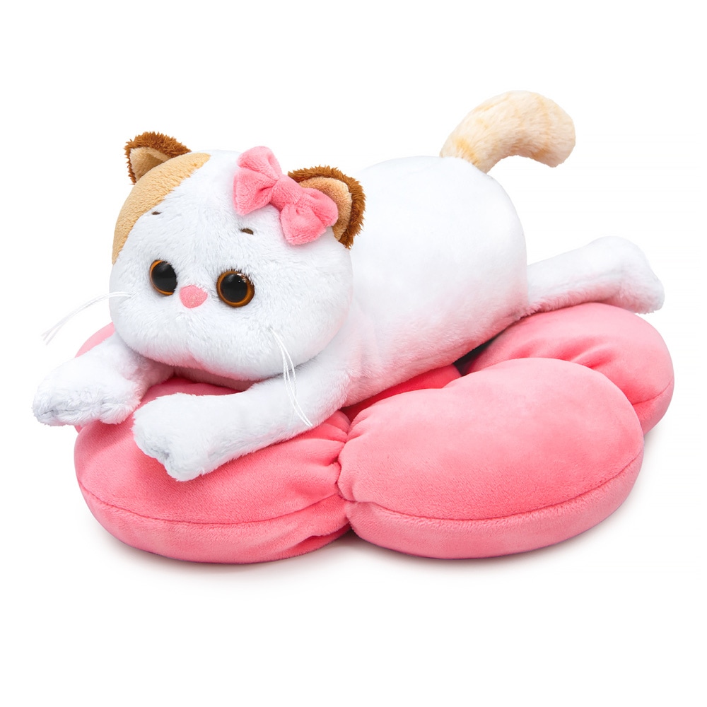 Li-Li  ピンクのフラワークッション 18cm