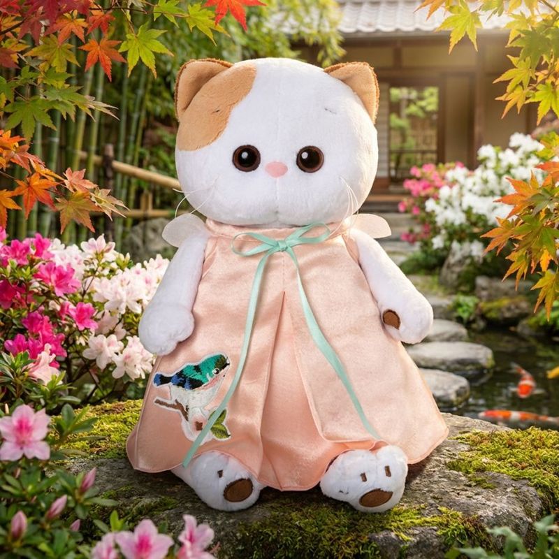 Li-Li バードモチーフ・シルキーピンクドレス　24cm