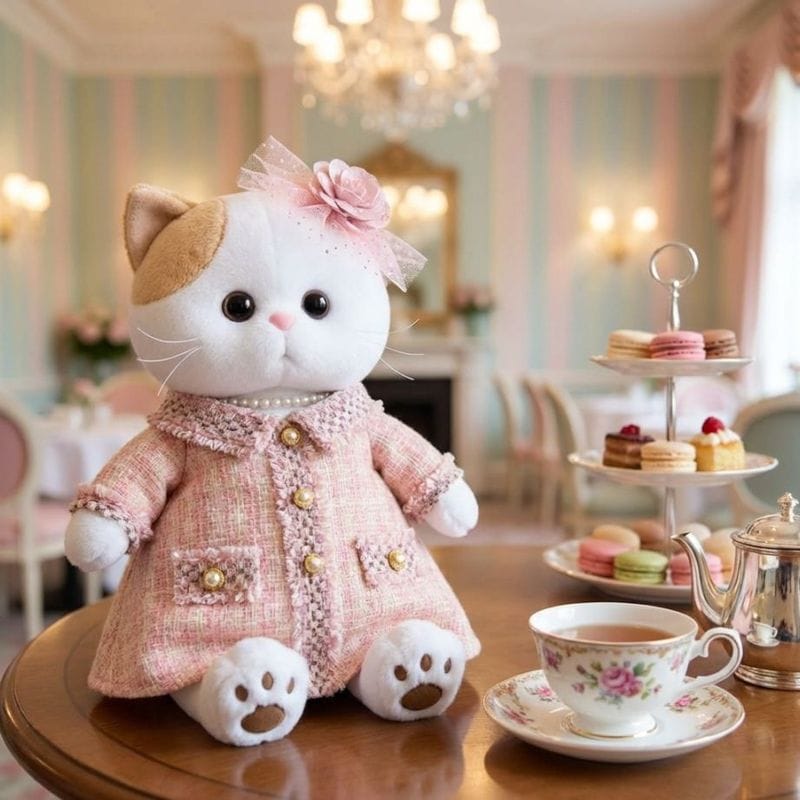 Li-Li ピンクチェックド・スーツ　24cm