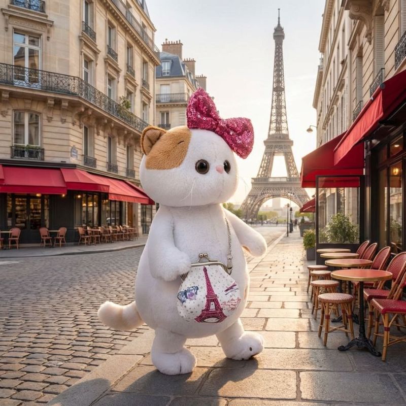 Li-Li スパンコールリボン＆ハンドバッグスタイル　24cm